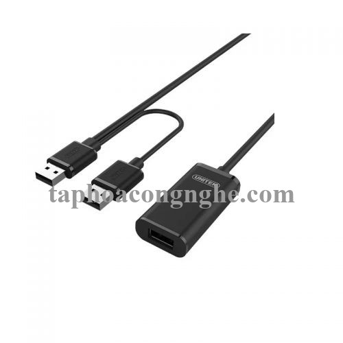 Unitek 98368 Y-278 2.0 10M Màu Đen Cáp Usb Nối Dài Extension có IC khuếch đại 30098368